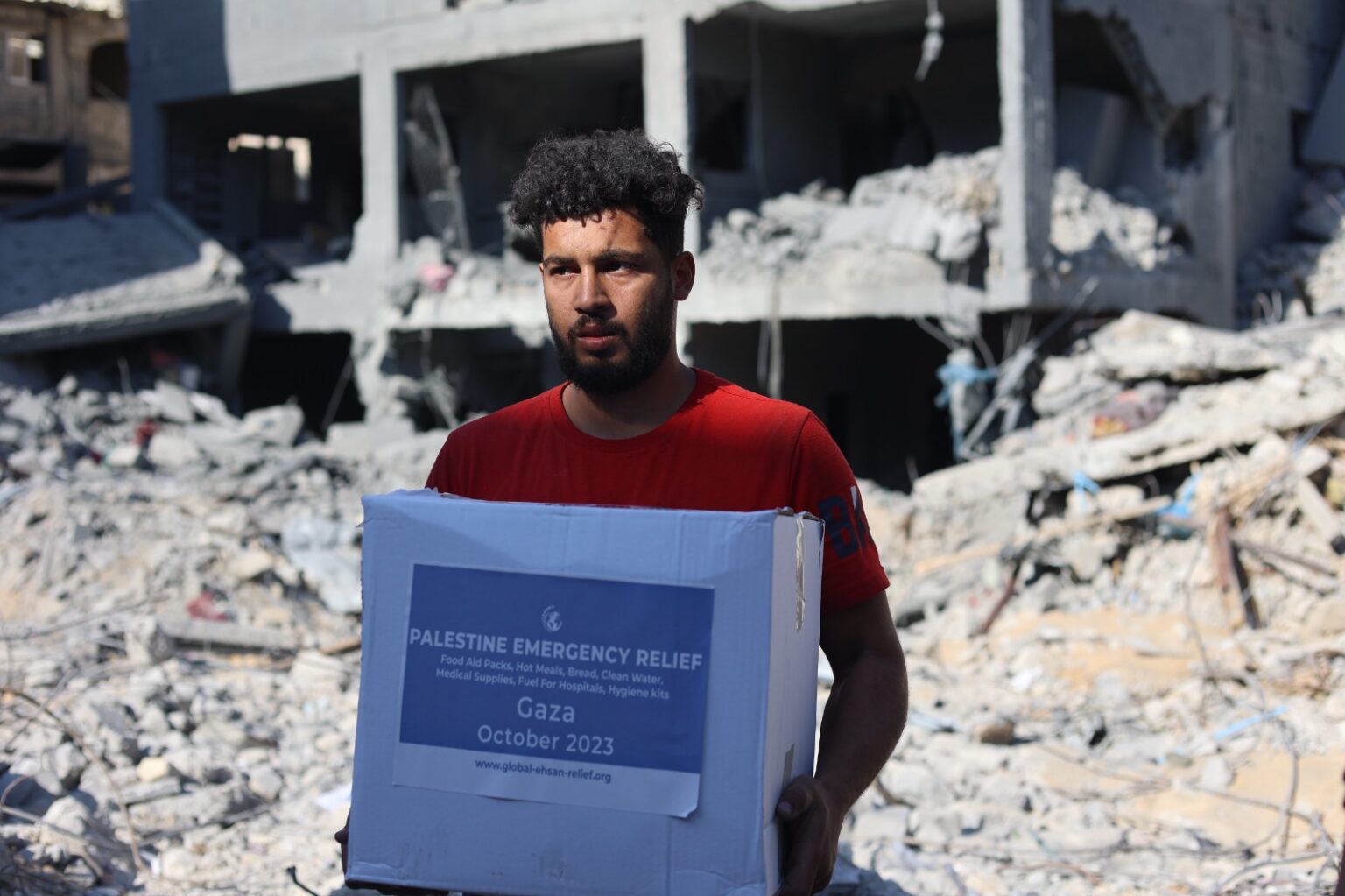 GER Distribusikan Bantuan di Gaza