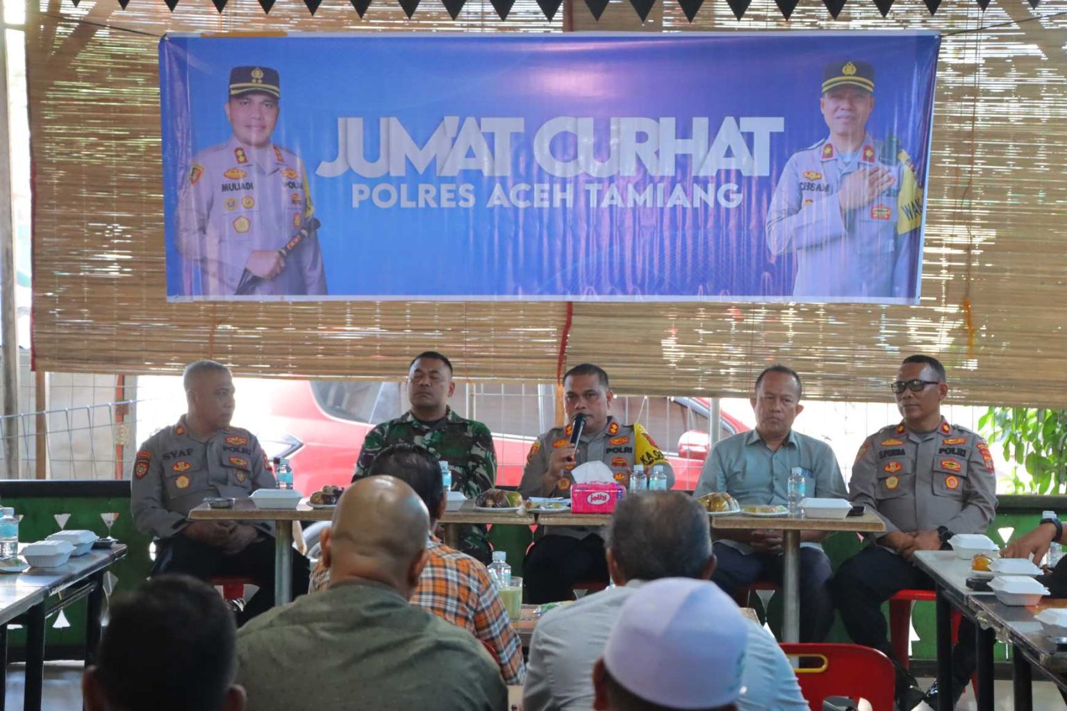 Jum’at Curhat, Cara Kapolres Aceh Tamiang Dengarkan keluhan dan Masukan Dari Masyarakat