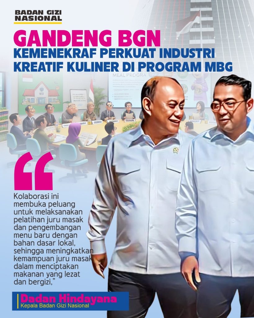 Kemenekraf Gandeng BGN untuk Perkuat Industri Kreatif Kuliner dalam Program MBG