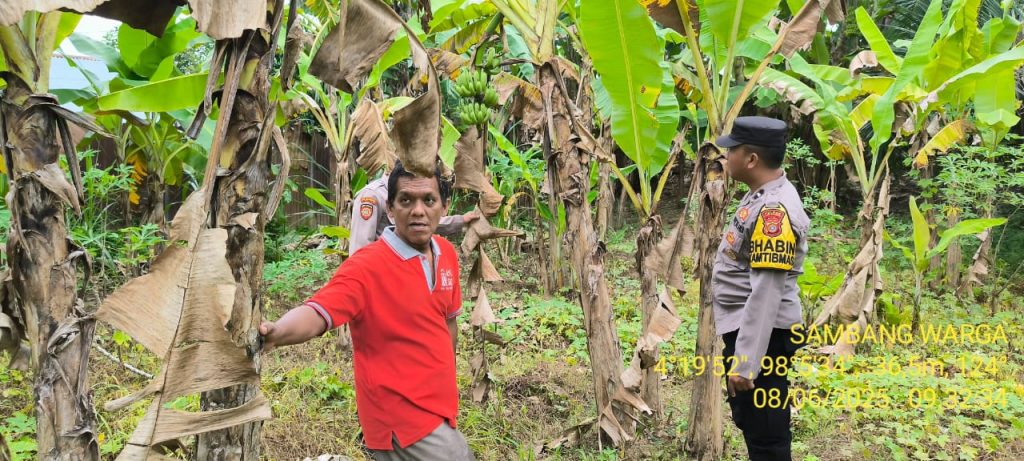 Menjalin Silaturahmi dan Kemitraan Bersama Warga, personel Polsek Rantau Sambang Warga