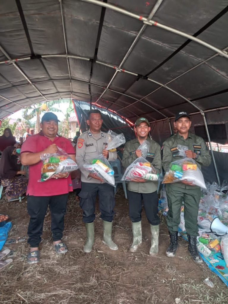 WIZ dirikan Posko Bantuan dan mesjid darurat bersama APDESI di Gampong Ie bintah Aceh Tamiang