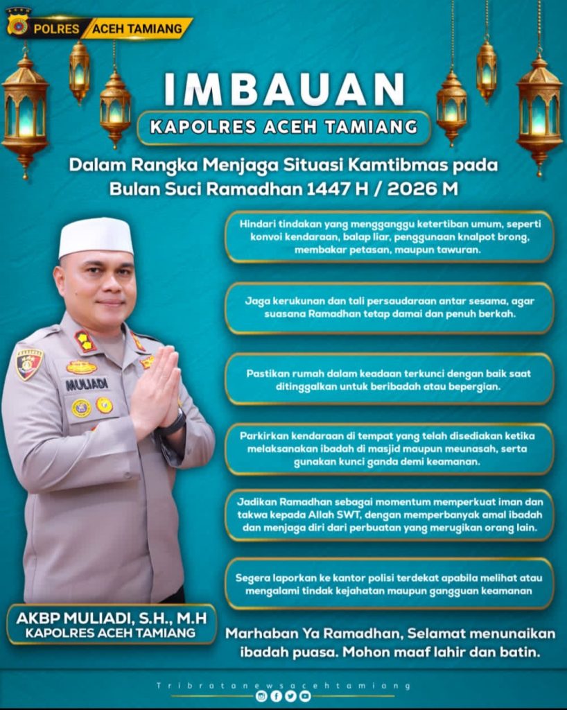 Ramadhan 1447 H, Polres Aceh Tamiang Perkuat Imbauan Kamtibmas kepada Masyarakat