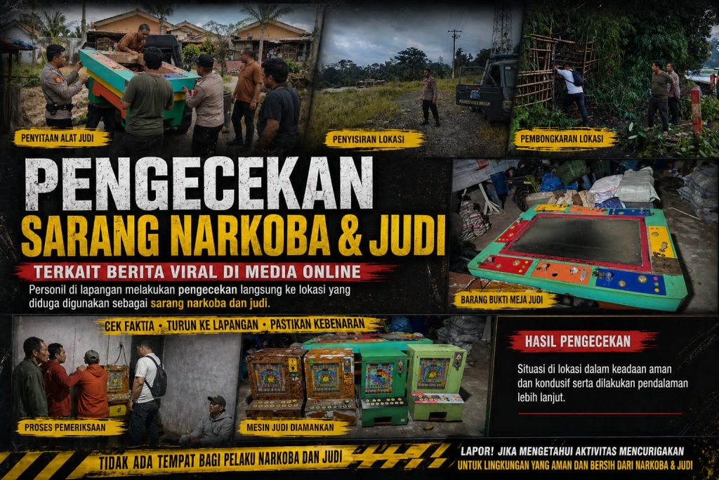 Polsek Pancur Batu Berantas Narkoba dan Judi Online, Ini Penindakannya