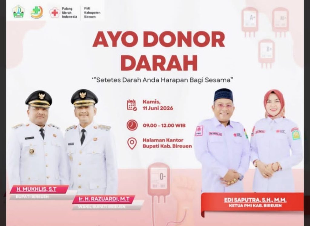 PMI Bireuen Gelar Donor Darah: Perkuat Stok Darah dan Kepedulian Kemanusiaan