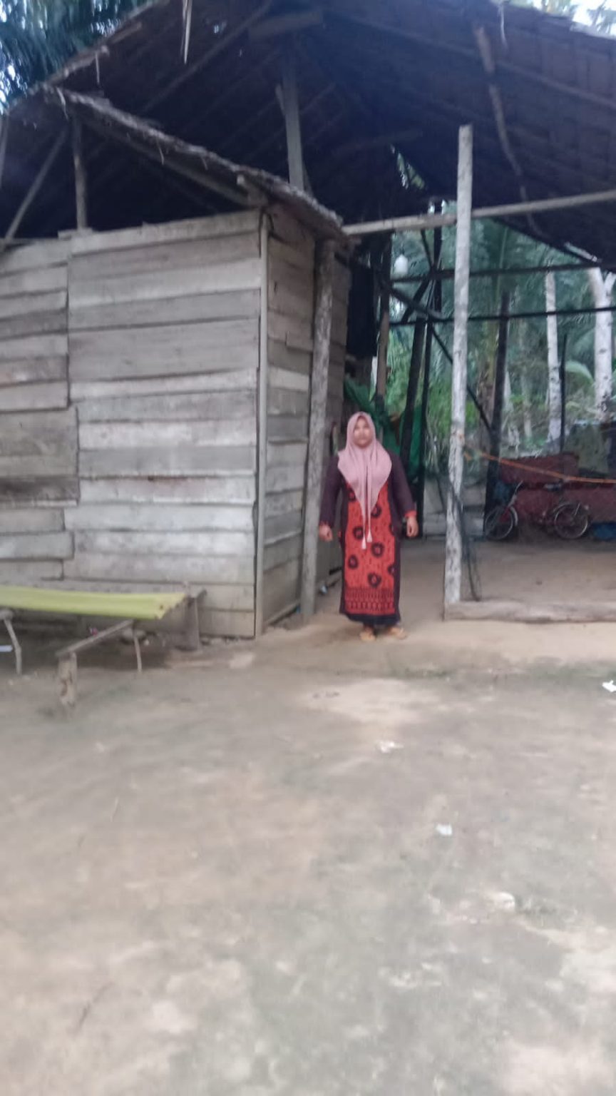 Tengah Derasnya Program Kesejahteraan, Janda di Idi Cut Ini Bertahan di Rumah Nyaris Roboh Bersama Dua Anaknya