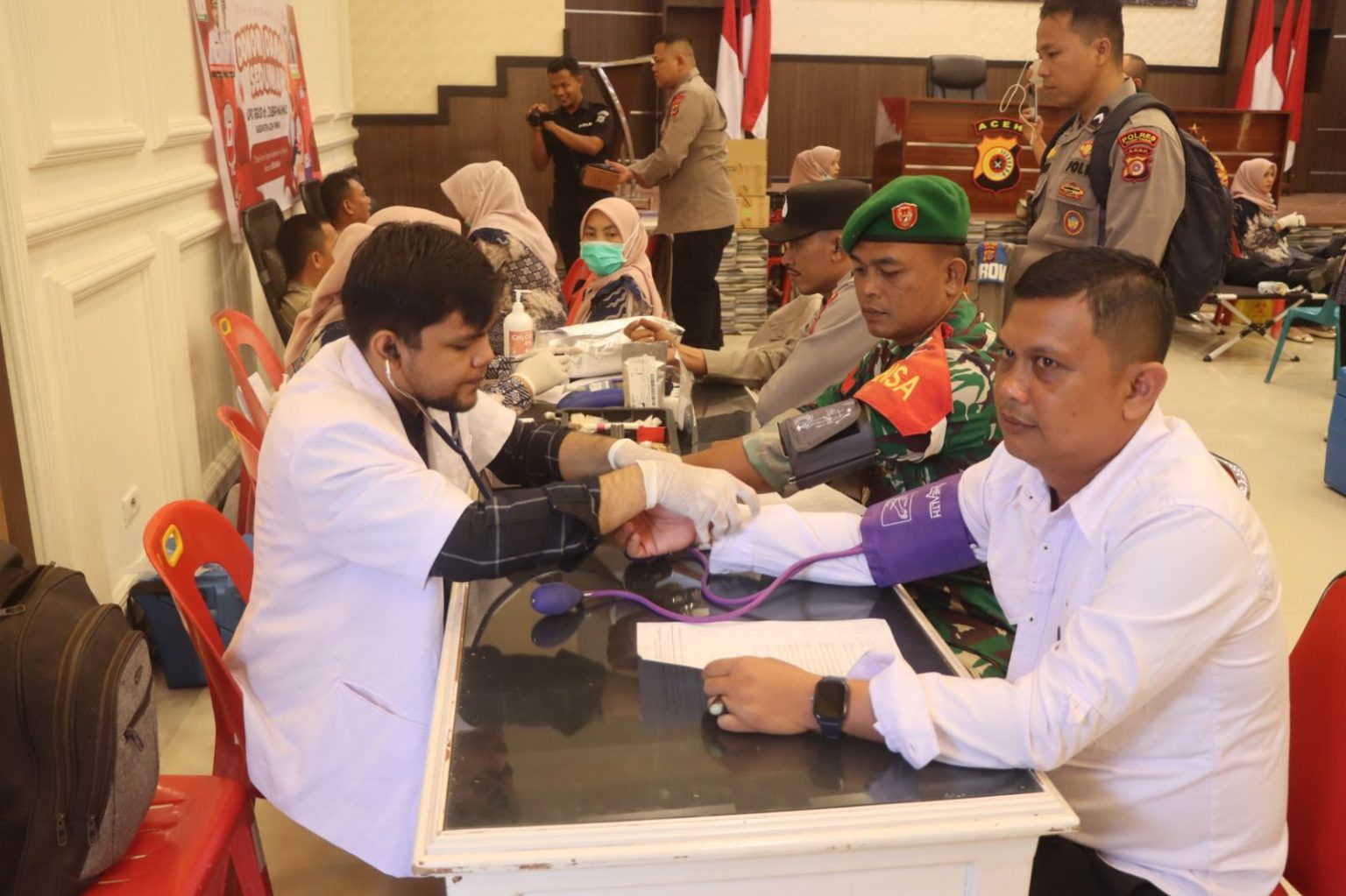 Hari Bhayangkara ke-80, Polres Aceh Timur Kumpulkan 88 Kantong Darah