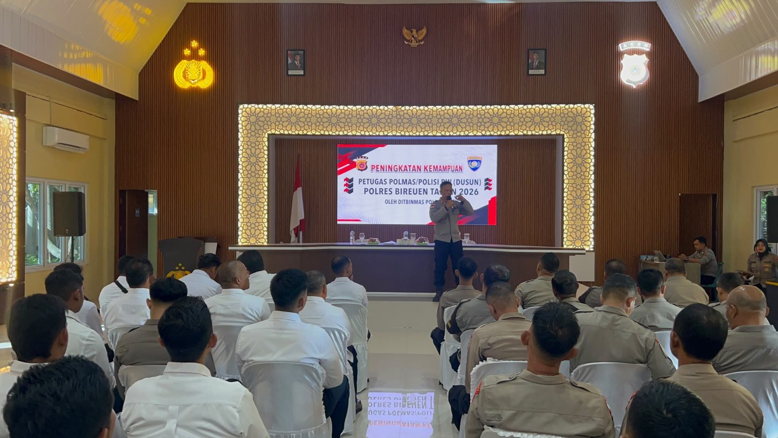 Ditbinmas Polda Aceh Tingkatkan Kemampuan Polisi RW/Dusun Polres Bireuen Dalam Pelaksanaan Tugas