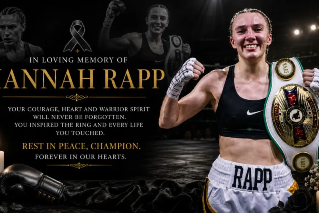 WBC Berduka, Hannah Rapp Meninggal Dunia akibat Kecelakaan
