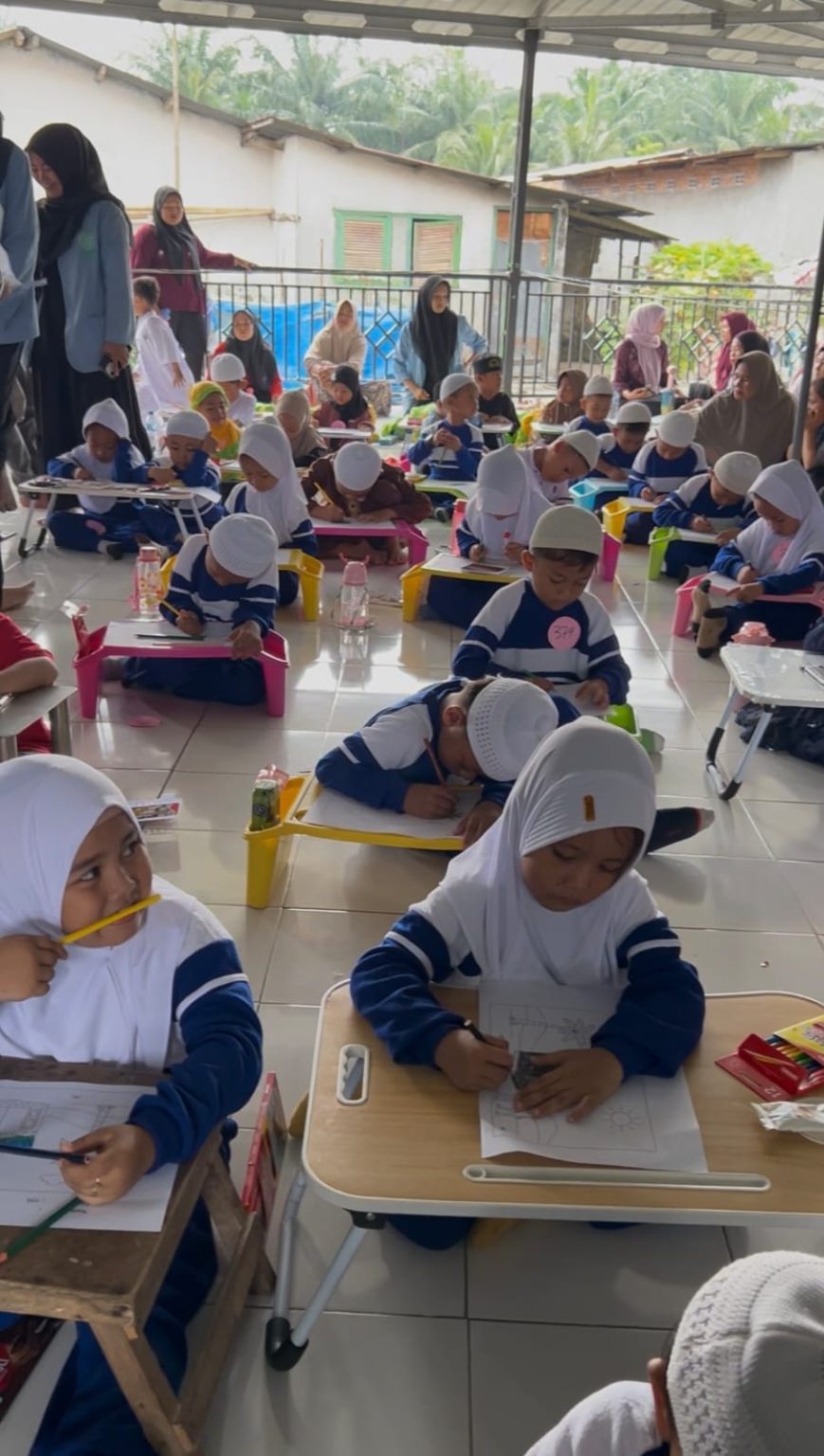 KKN Kelompok 06 IAIN Langsa Sukses Laksanakan Lomba Mewarnai MTQ Ke-IV Desa Tanjung Putus