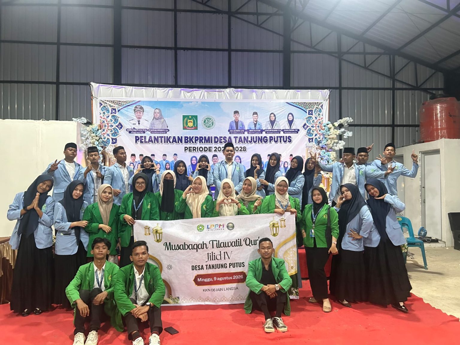 KKN Kelompok 06 Desa Tanjung Putus Kolaborasi dengan BKPRMI dan Kelompok 05 Sukses Gelar MTQ Ke-IV