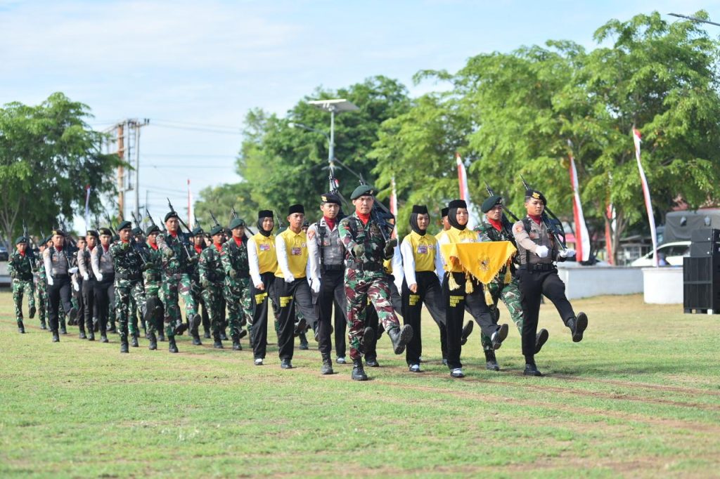 Polres Bireuen Ikuti Gladi Bersih Upacara HUT Ke-81 Republik Indonesia