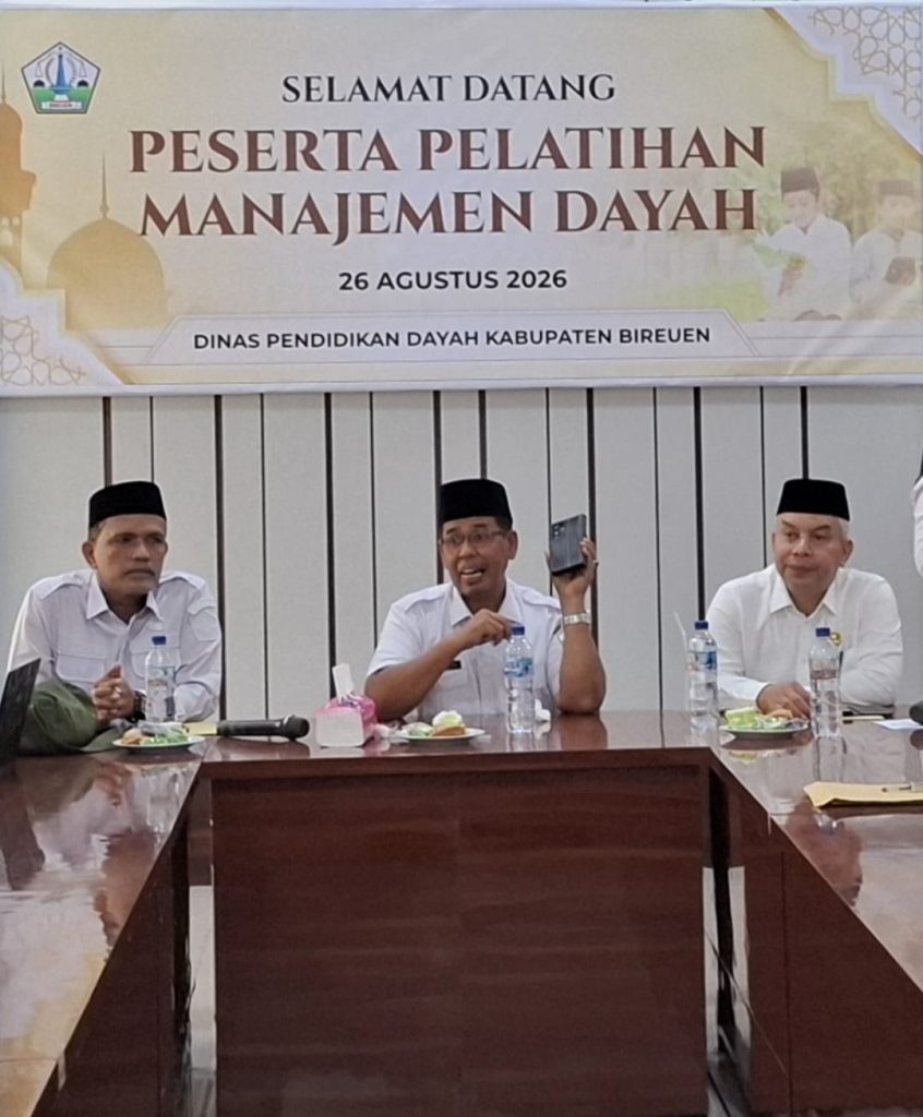 20 Dayah di Bireuen Ikuti Pelatihan Digitalisasi Manajemen, Dorong Tata Kelola Berbasis Data