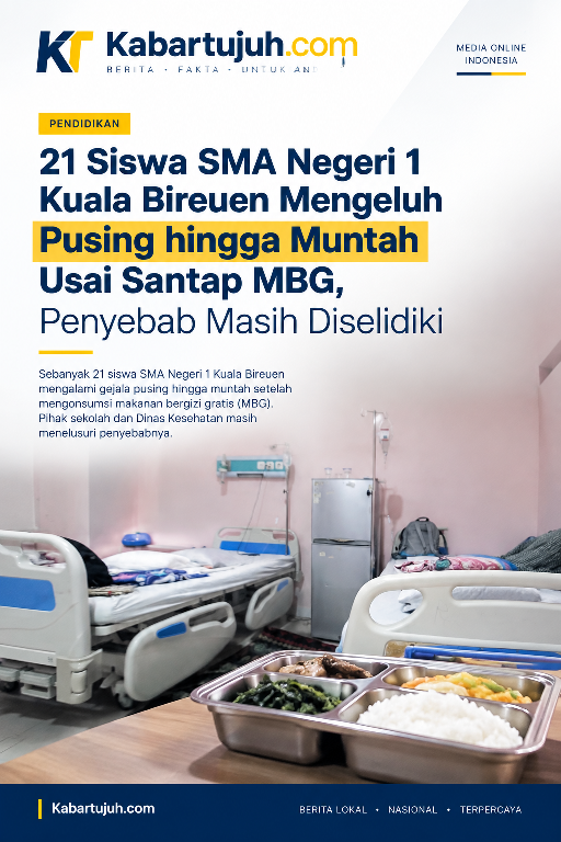 21 Siswa SMA Negeri 1 Kuala Bireuen Mengeluh Pusing hingga Muntah Usai Santap MBG, Penyebab Masih Diselidiki