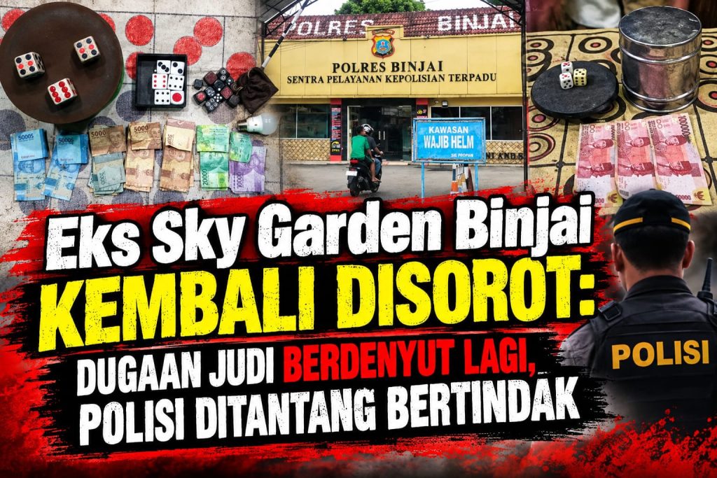 Kembali Ramai Lagi Arena Diduga Perjudian Di Bekas Sky Garden Binjai.Diharap Aparat Bertindak