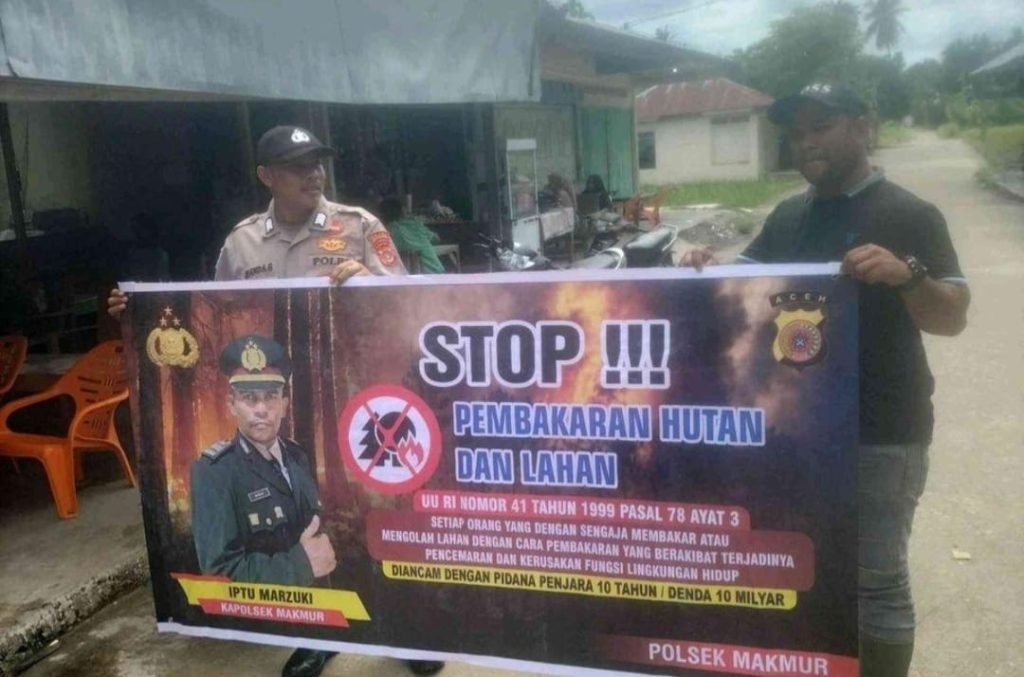 Polsek Makmur Gencarkan Patroli Karhutla, Warga Diingatkan Tak Bakar Lahan
