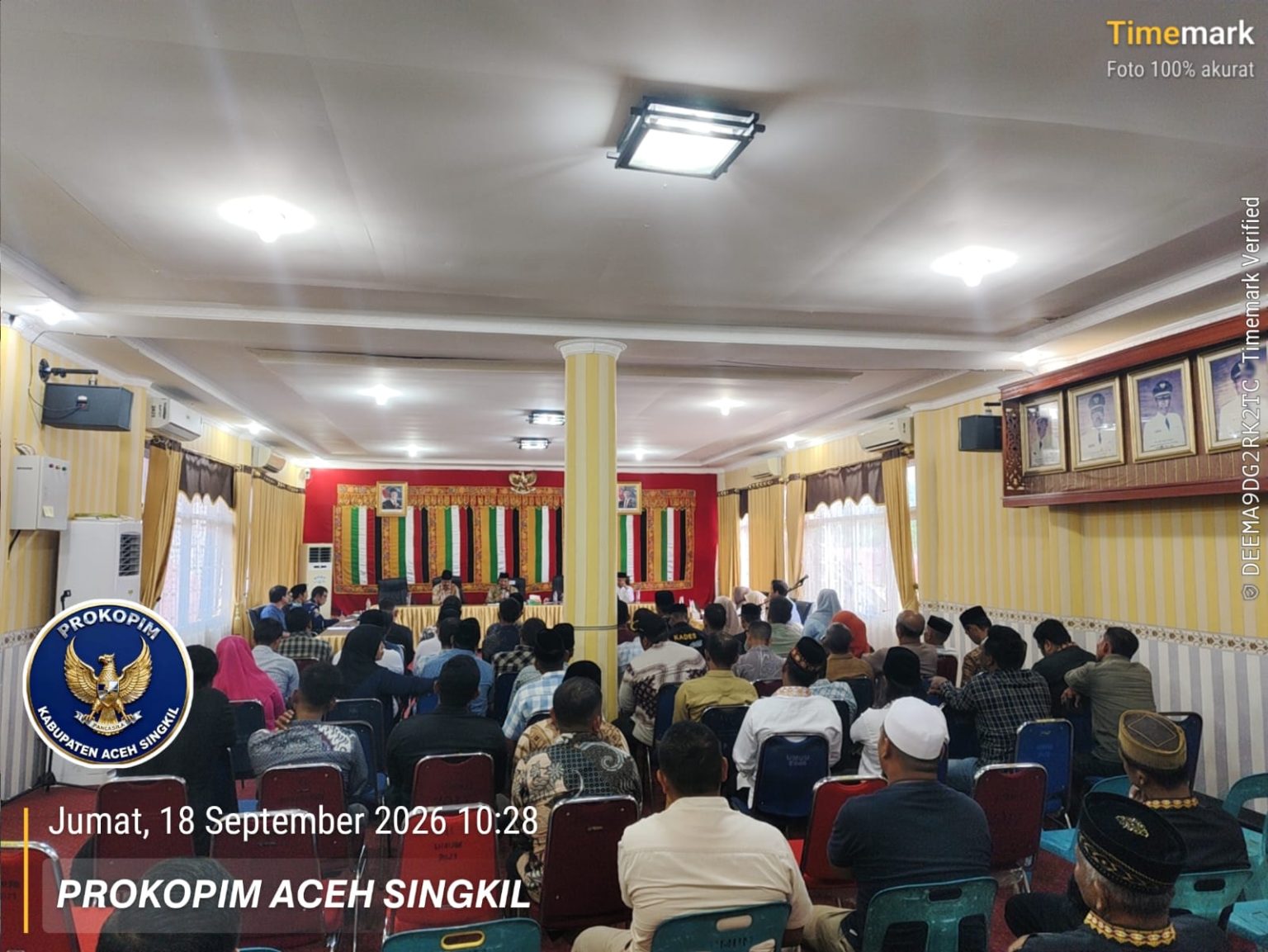 Bupati Sapriadi Oyon Pimpin Rapat Verifikasi Data Pelaku Usaha Korban Banjir