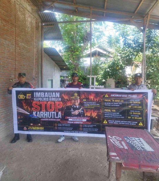 Polsek Gandapura Perkuat Patroli Karhutla, Warga Diimbau Tak Bakar Lahan