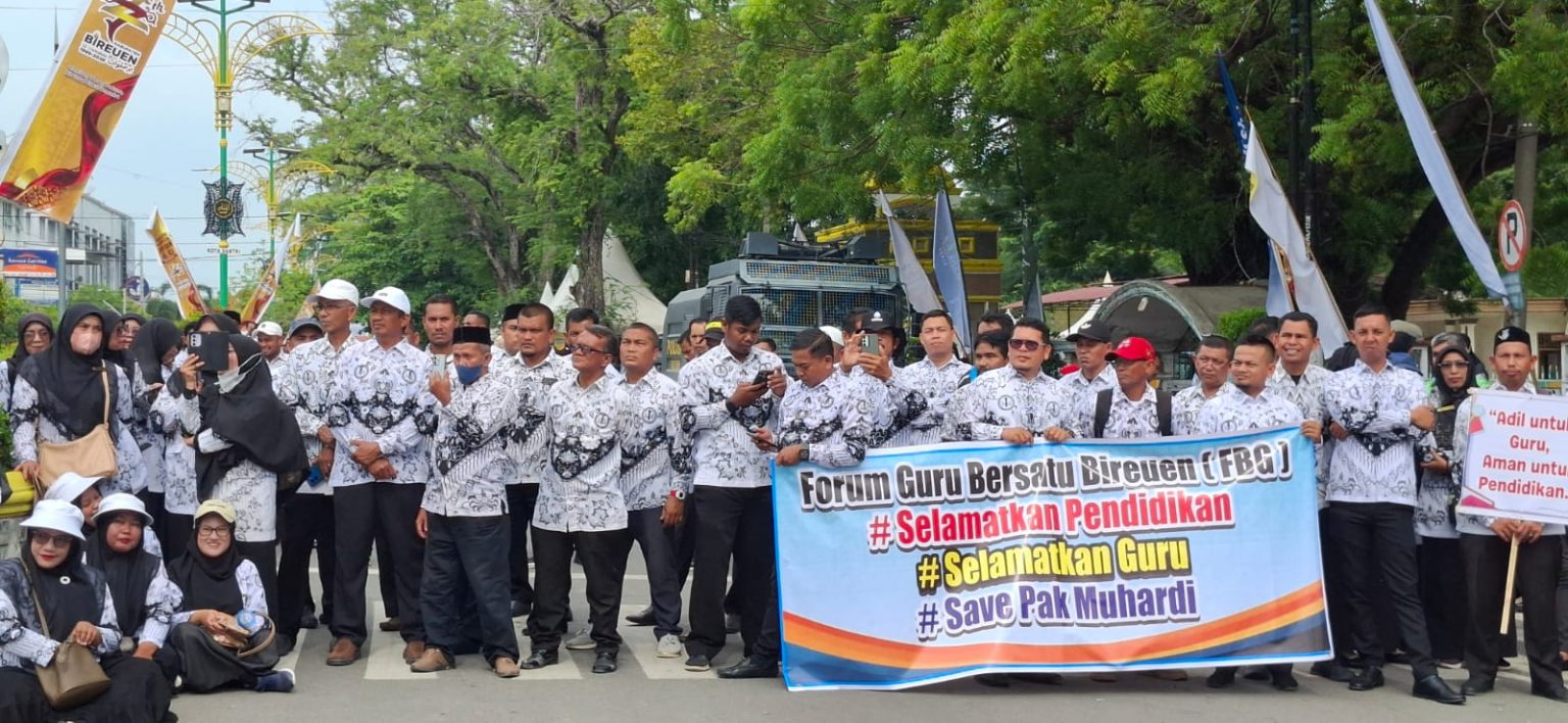 Ribuan Guru Bireuen Bersatu, Suarakan Keadilan dan Perlindungan Profesi