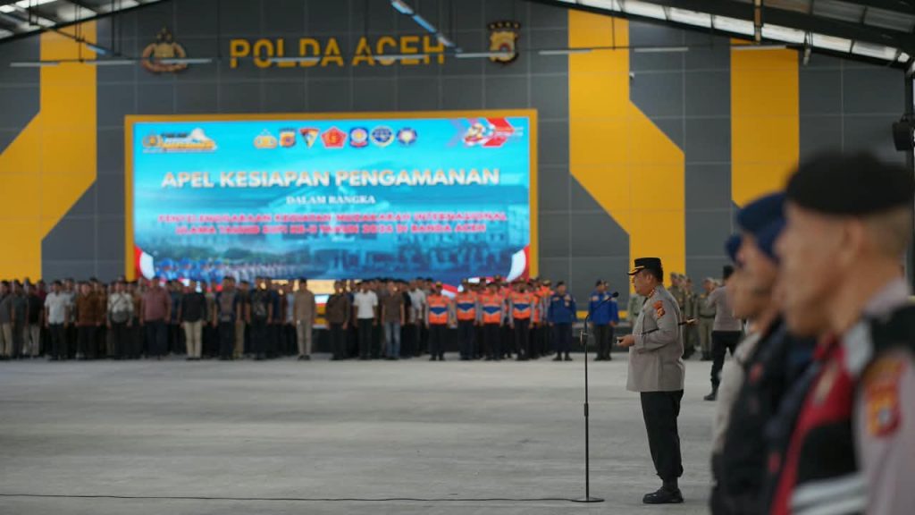 Polda Aceh Kerahkan 1.820 Personel untuk Amankan Mudzakarah Internasional Ulama Tauhid Sufi