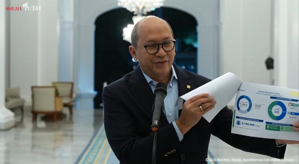 Dua Tahun Pemerintahan Presiden Prabowo, Investasi Rp3.923,2 Triliun Serap 5,48 Juta Tenaga Kerja, Lebih Separuh di Luar Jawa
